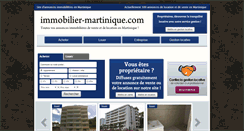 Desktop Screenshot of immobilier-martinique.com