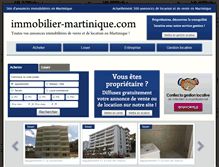 Tablet Screenshot of immobilier-martinique.com